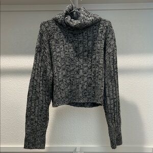 Urban Outfitters Gray Cowl Turtleneck Sweater